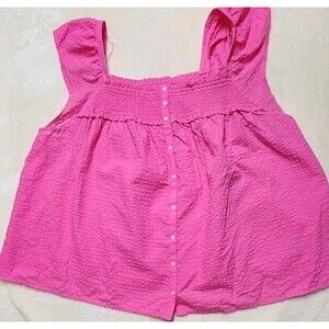 Old Navy Babydoll Shirt Top Women's 4X  24Wx23L Pink  Relaxed Comfort NWOT